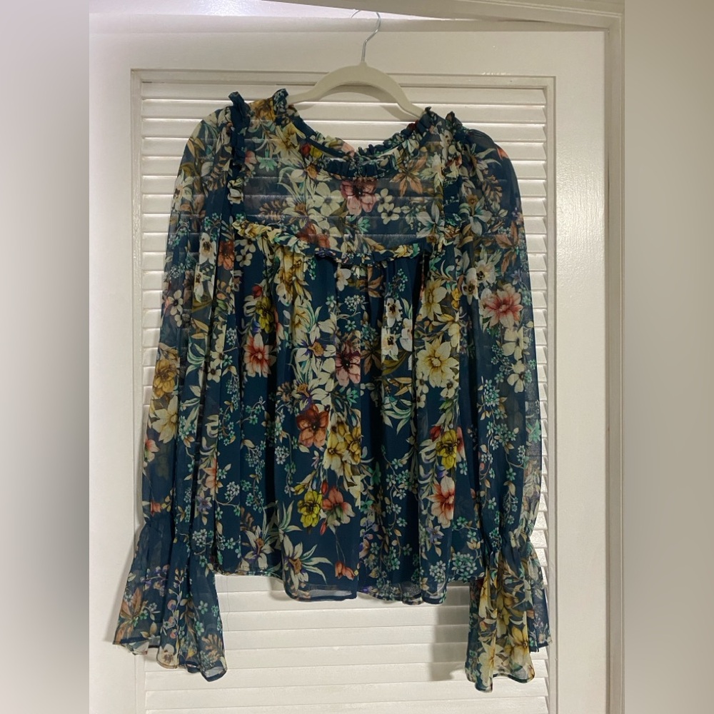Anthropologie | Floral Blouse